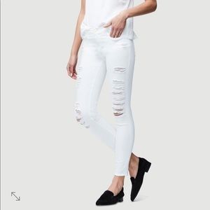 Frame White Ripped Jeans